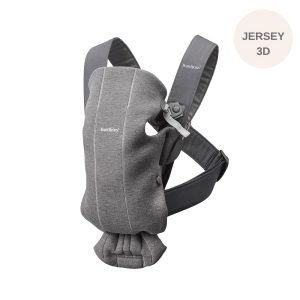 Porte-bébé Mini, Gris foncé, 3D Jersey