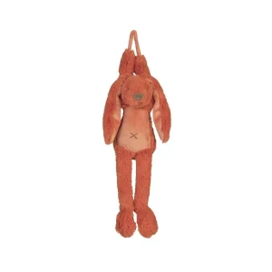 Lapin Richie orange  musical 34 cm – 133551 – Happy Horse