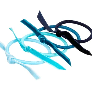 Elastiques À Cheveux Camilla, Bleu-Vert-Émeraude-Bleu Nuit – 105646 – Souza for kids