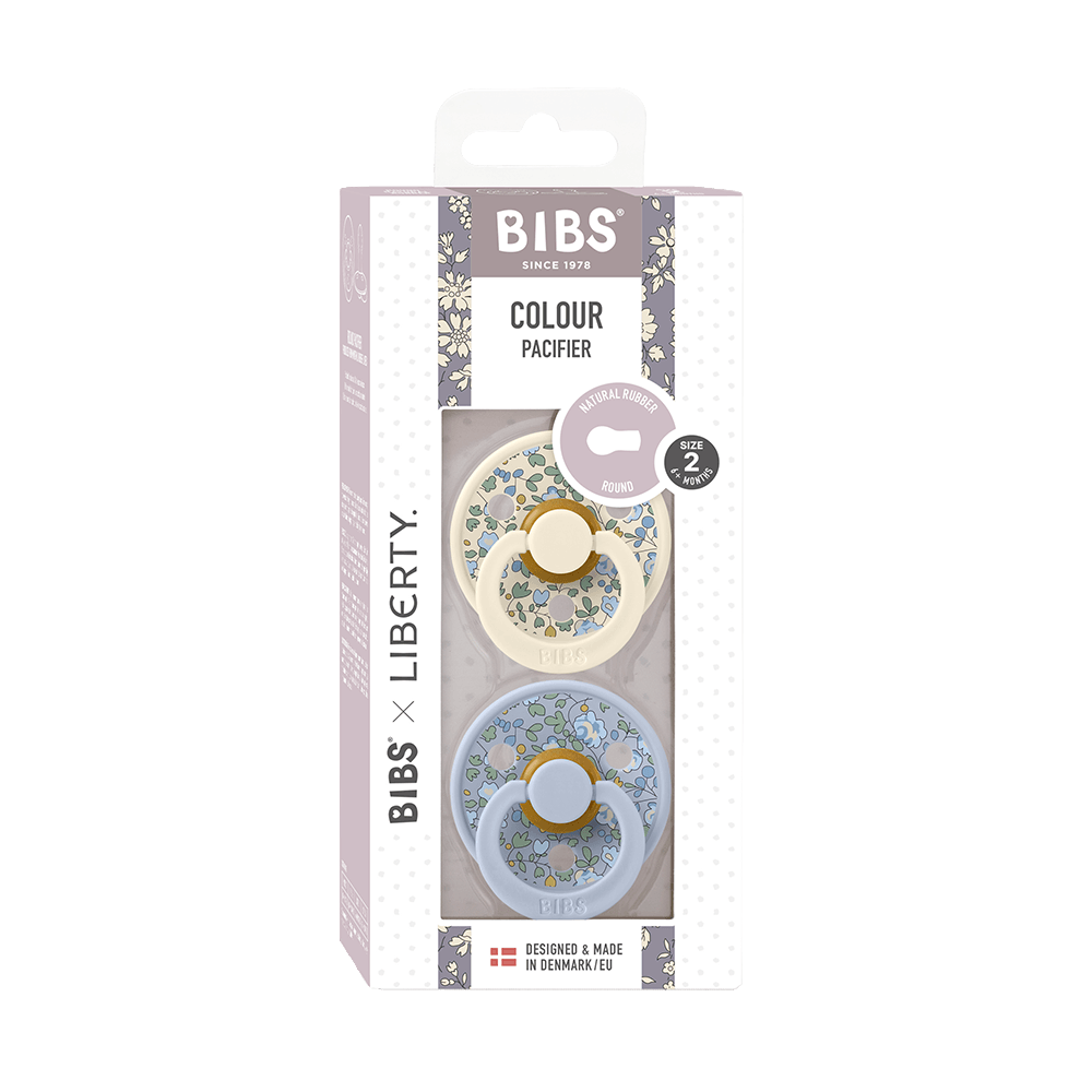 BIBS x LIBERTY Colour 2 Pack Eloise – Dusty Blue Mix – Image 4
