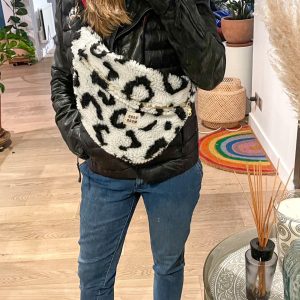 Sac banane moumoute léopard XL