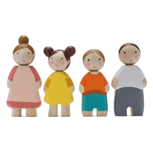 Famille de 4 personnages en bois – TL8141 – Tender Leaf
