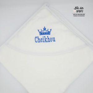 Cape de bain personnalisée unie