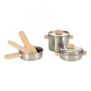 SET DE CASSEROLES ANSES EN BOIS – EGMONT TOYS