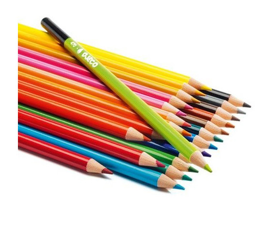 24 Crayons de Couleurs Aquarellables – Djeco – DJ09754 – Image 2