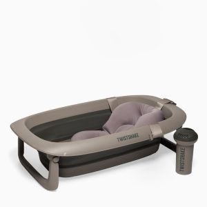 Pack baignoire avec coussin et rinser Gris Délavé – Twistshake