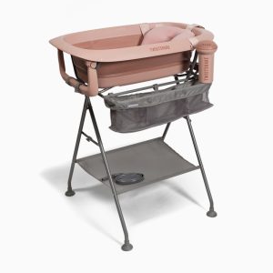 Pack baignoire avec coussin,  rinser et support Rose Délavé- Twistshake