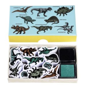Set mini tampons dinosaure