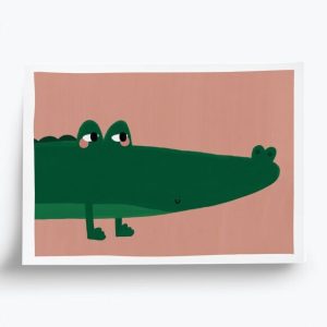 Affichette crocodile