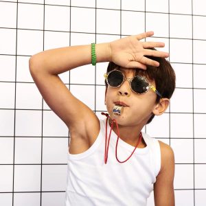 Ki ET LA Lunettes Sun 9-12 ans Rozz Zig Zag jaune