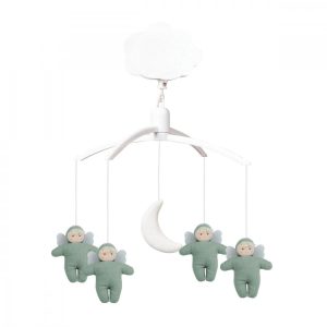 Mobile Musical Anges – Coton Bio Celadon