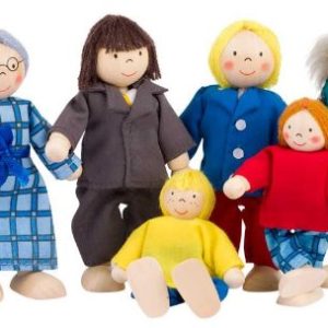 Famille de mini poupées articulée – SO218