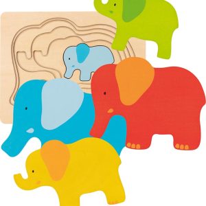 Puzzle à couches, éléphant – Goki – 57450