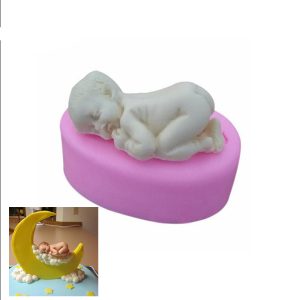 Moule en silicon en forme de bébé pour babyshower