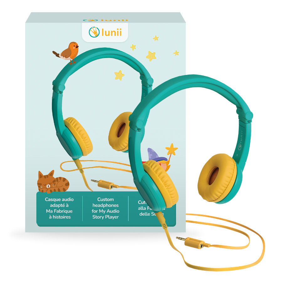 Casque audio vert – Lunii