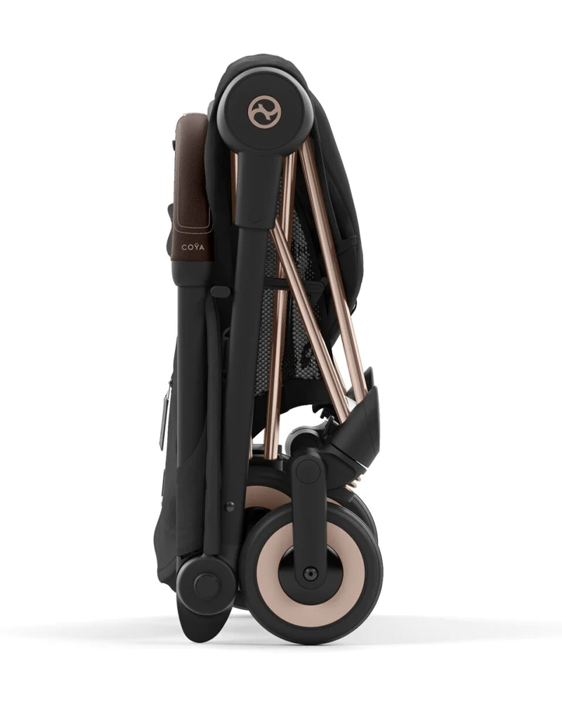 Pack Coya Rose Gold Sepia Black + Adaptateur +Aton B2 Volcano Black – Cybex – Image 4