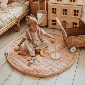 Tapis D’éveil Coton Bio Fleuri – Play&Go