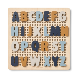 Puzzle alphabet Ainsley sea blue