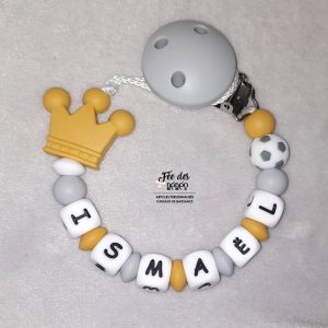 Attache tétine personnalisée silicone ballon