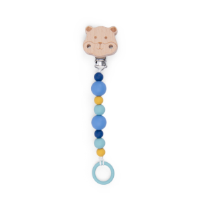 Attache-tétine bois et silicone hamster Puce & Pilou – Moulin Roty