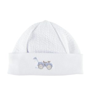 Bonnet jersey gaufré Blanc – Patachou et Patachou