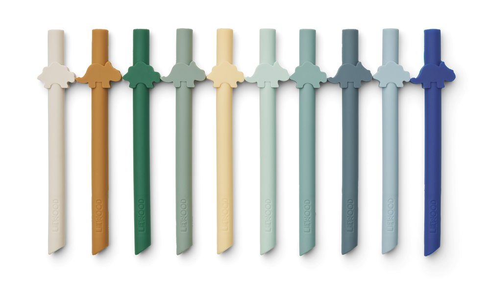 Lot de 10 pailles dinosaures blue Badu – Image 2