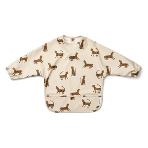 Bavoir à manches leopard Merle