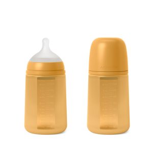 Biberon en Silicone Flexible 240 ml +3m Beige – Suavinex