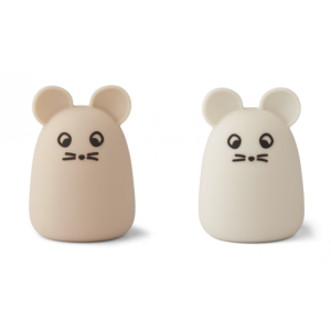 Lot de 2 veilleuses souris rose sandy Callie