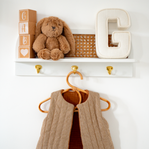 Veste sans manche – Rayure camel