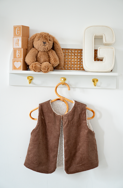 Veste sans manche – velour marron