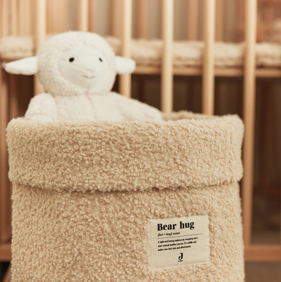 Grand panier rangement bouclette naturel – Image 2