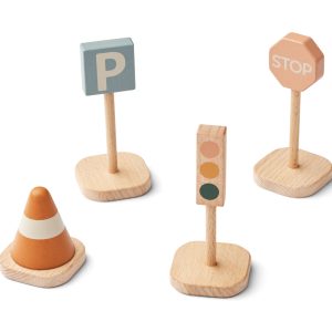 Lot de 4 panneaux de signalisation village