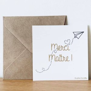 Carte Merci Maitre – lettre