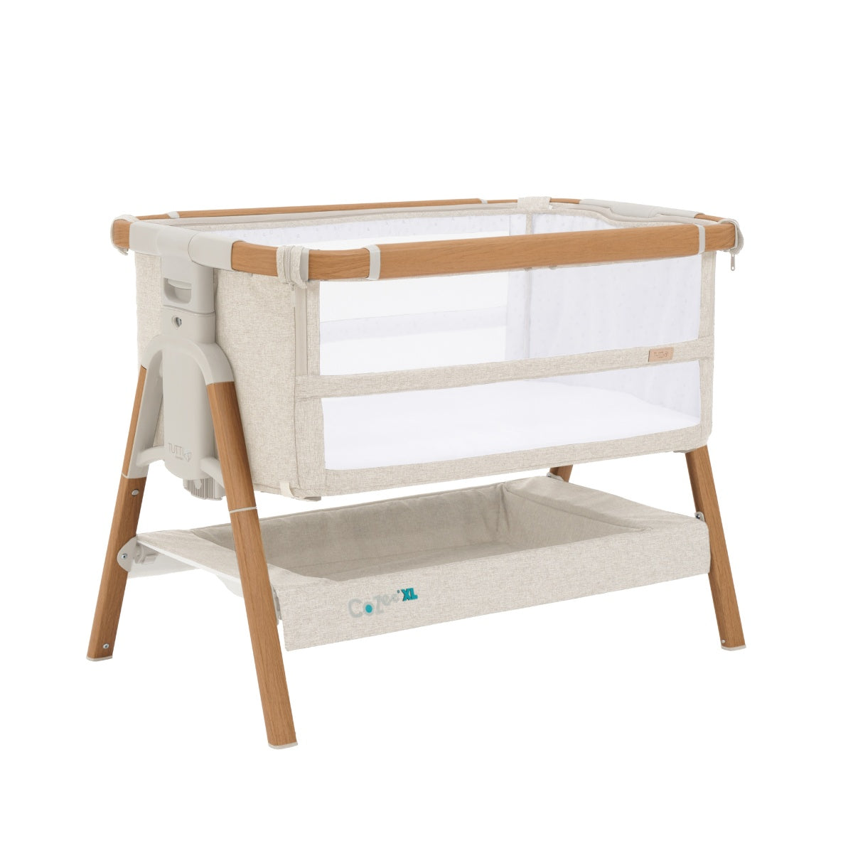 CoZee XL Bedside Crib & Cot – Noix scandinave/Ecru – Tutti Bambini – Image 8