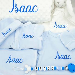 Coffret naissance personnalisé avec doudou lapin