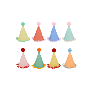 8 mini chapeaux de fête