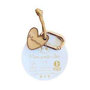 Porte clé bois maman