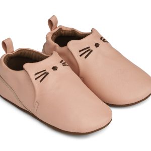 Chaussons cuir chat Eliot pale tuscany