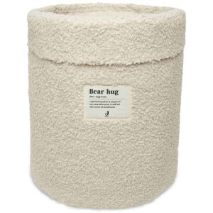 Grand panier rangement bouclette naturel