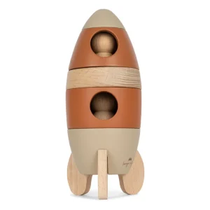Fusée à empiler en bois