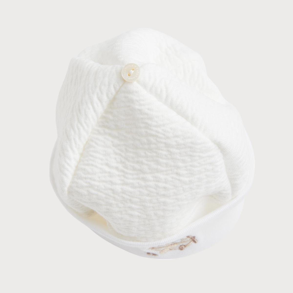 Bonnet jersey gaufré Ivoire – Théophile et Patachou – Image 3