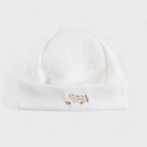 Bonnet jersey gaufré Ivoire – Théophile et Patachou