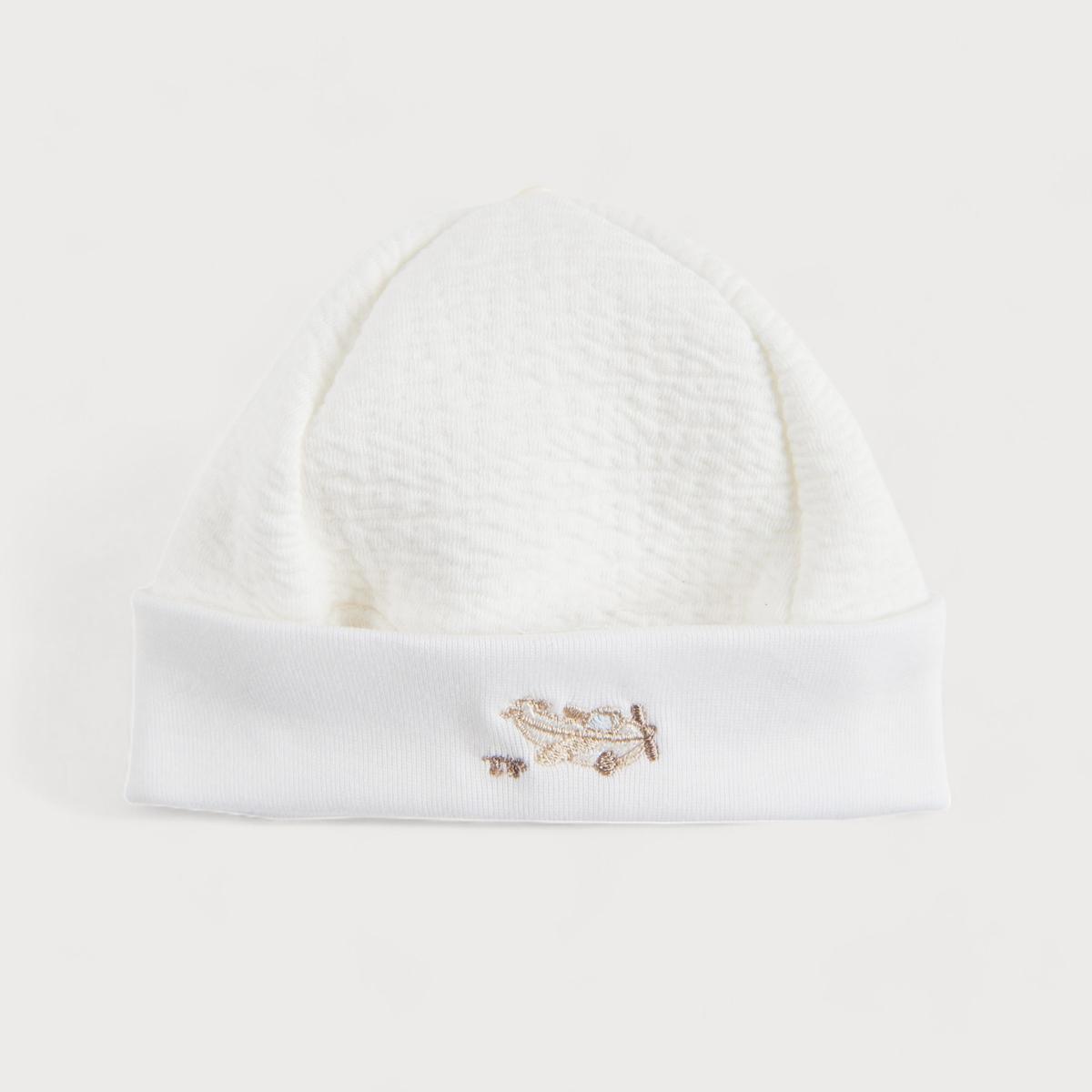 Bonnet jersey gaufré Ivoire – Théophile et Patachou