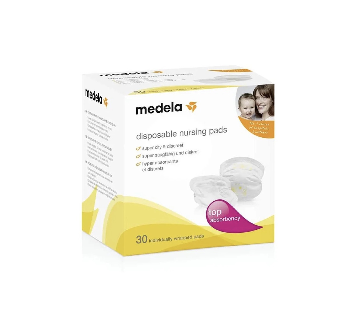 Coussinets D’Allaitement Jetables 30 Pièces Medela