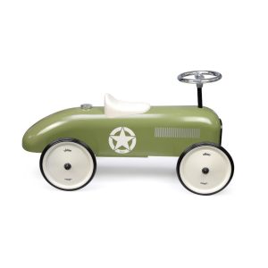 Porteur en métal, Vintage kaki