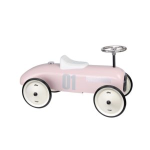 Porteur en métal, Vintage rose tendre