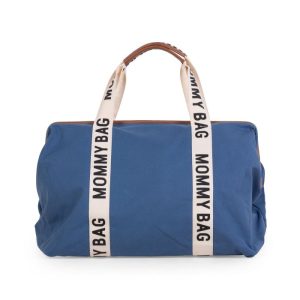 Mommy Bag Sac A Langer – Signature – Toile – Indigo  – Childhome