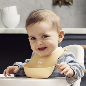 Mini Bavoir lot de 2, Jaune pastel/Bleu pastel