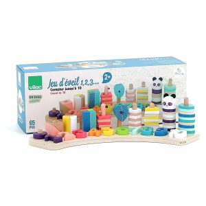 Jeu de numération en bois, 1-2-3 Sous la Canopée – Vilac